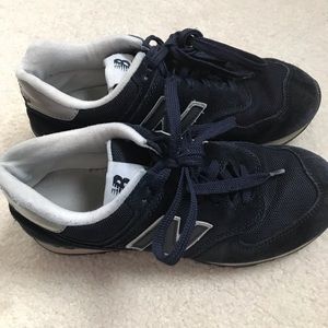 NEW BALANCE W 574 Navy/White